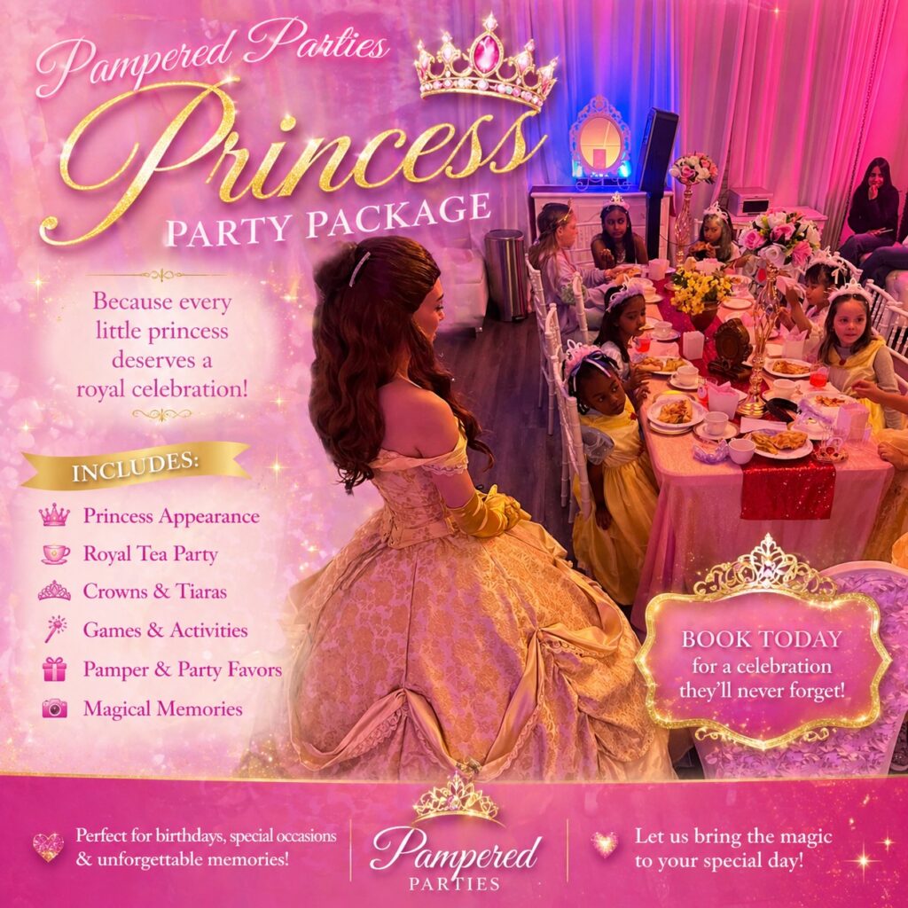Princess party package at Pampered-Parties